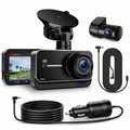 4K Front & Rear Dash Cam — WiFi, Built-in GPS, 24H Parking Mode, Night Vision, 170° Wide Angle